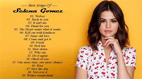 selena gomez popular songs list